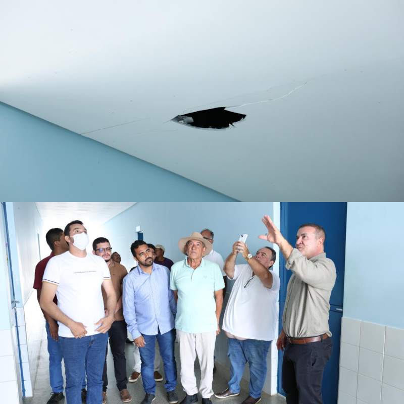 Prefeito Adelmo da Cincal e vereadores realizam vistoria na Creche Tia Miraísa, em Curimatá - Divulgação/ASCOMPrefeito Adelmo da Cincal e vereadores realizam vistoria na Creche Tia Miraísa, em Curimatá - Divulgação/ASCOM