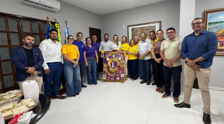 Prefeito Francisco Emanuel recebe visita de representantes da Fundação Lions Internacional em Parnaíba