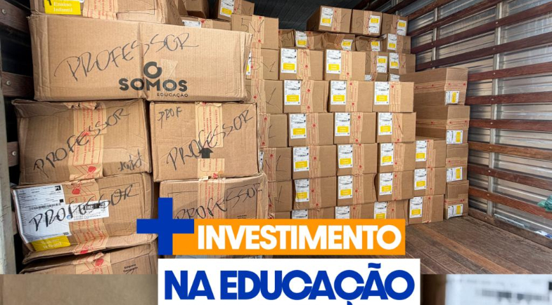 Prefeitura de Parnaíba entrega mais de 4 mil kits de livros escolares aos estudantes da Rede Municipal de Ensino