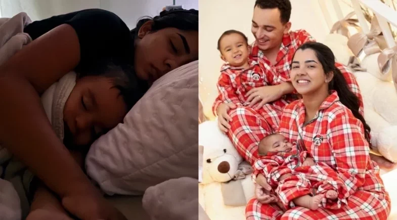 João Gomes mostra momento carinhoso entre esposa e filho: “História se repete”