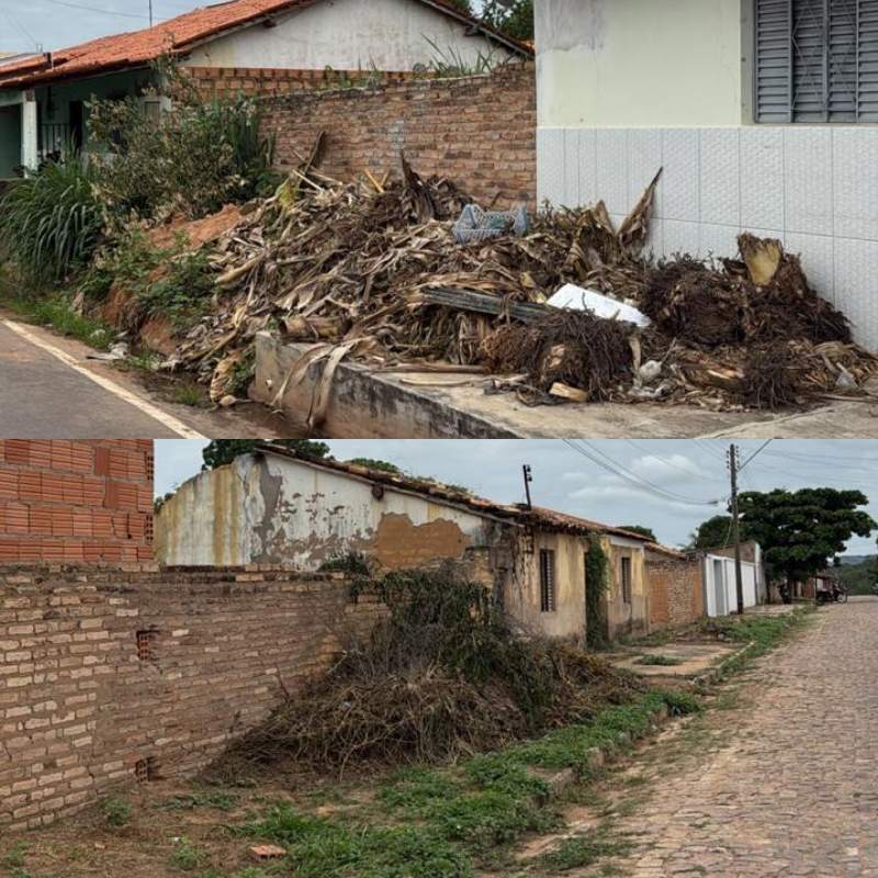 Prefeitura de Manoel Emídio orienta população sobre descarte correto de entulhos - Imagem 1