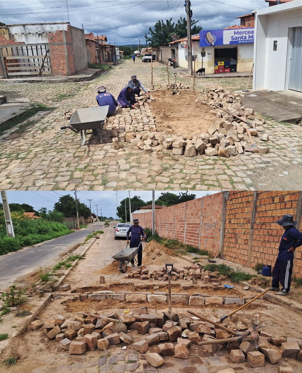 Operação Tapa-Buracos avança e contempla 14 bairros em Floriano -  Foto: Prefeitura de Floriano