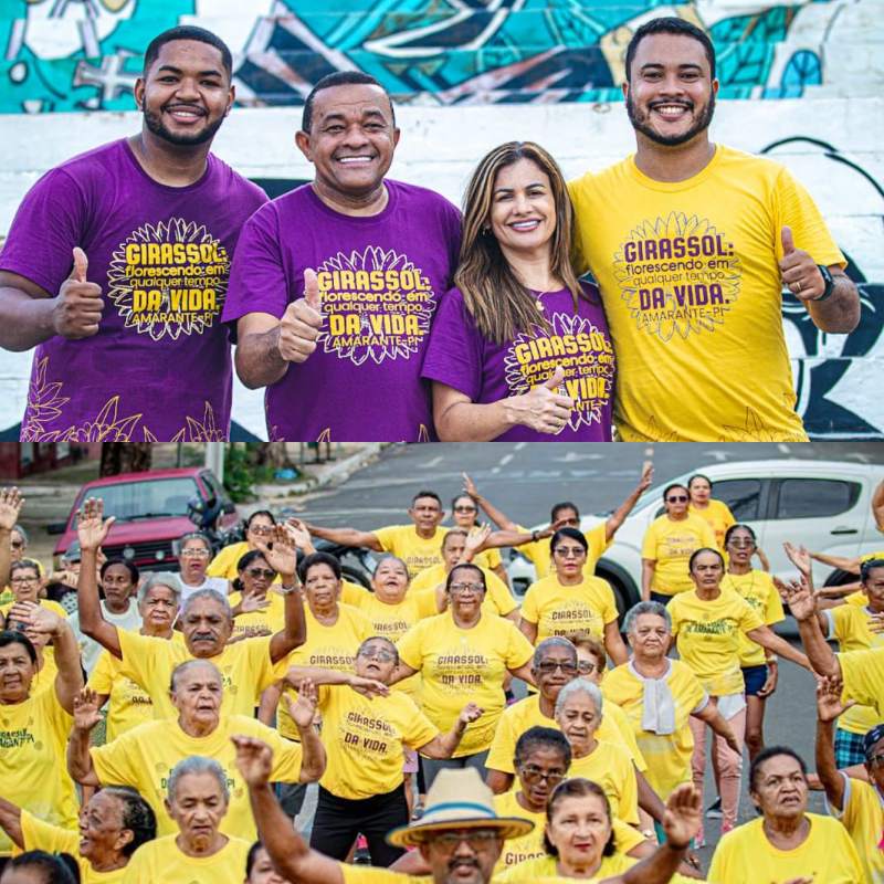 Grupo Girassol realiza flash mob no Centro Histórico de Amarante - Divulgação/ASCOMGrupo Girassol realiza flash mob no Centro Histórico de Amarante - Divulgação/ASCOM