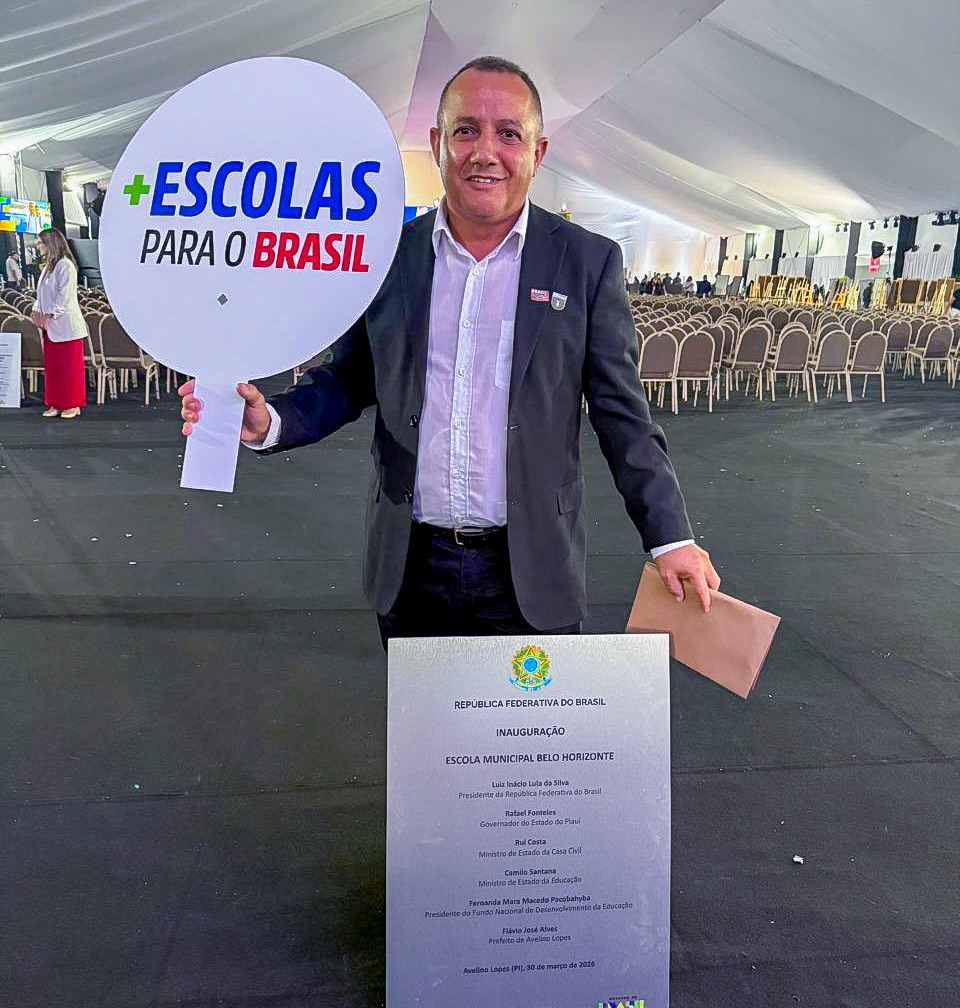 Avelino Lopes assegura avanço na educação com inauguração da Escola Belo Horizonte | Divulgação/Prefeitura de Avelino Alves