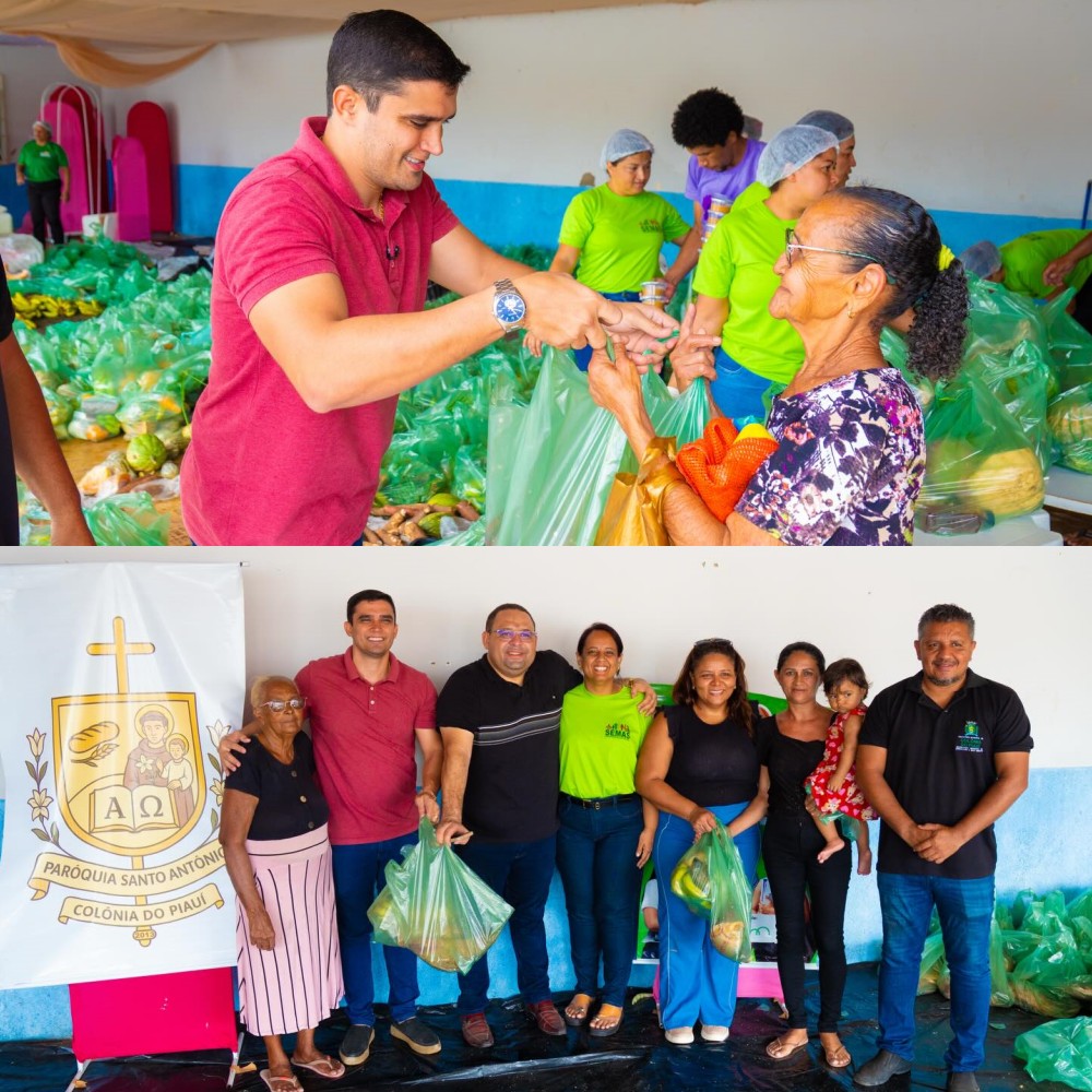 Mais de 4 toneladas de alimentos são entregues à população em Colônia do Piauí - Imagem 1