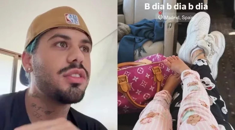 Após desabafo de Zé Felipe sobre rotina dos filhos, Virginia viaja com filhos para Madri