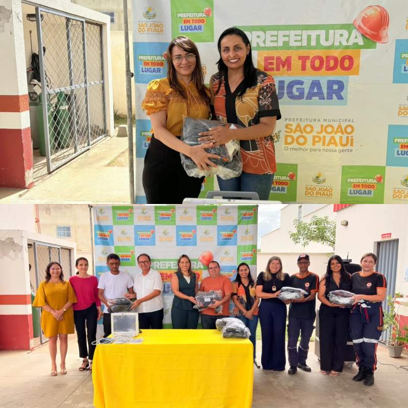 Equipe do SAMU recebe novos fardamentos e equipamento de monitoramento - Foto: Prefeitura de São João do PiauíEquipe do SAMU recebe novos fardamentos e equipamento de monitoramento - Foto: Prefeitura de São João do Piauí