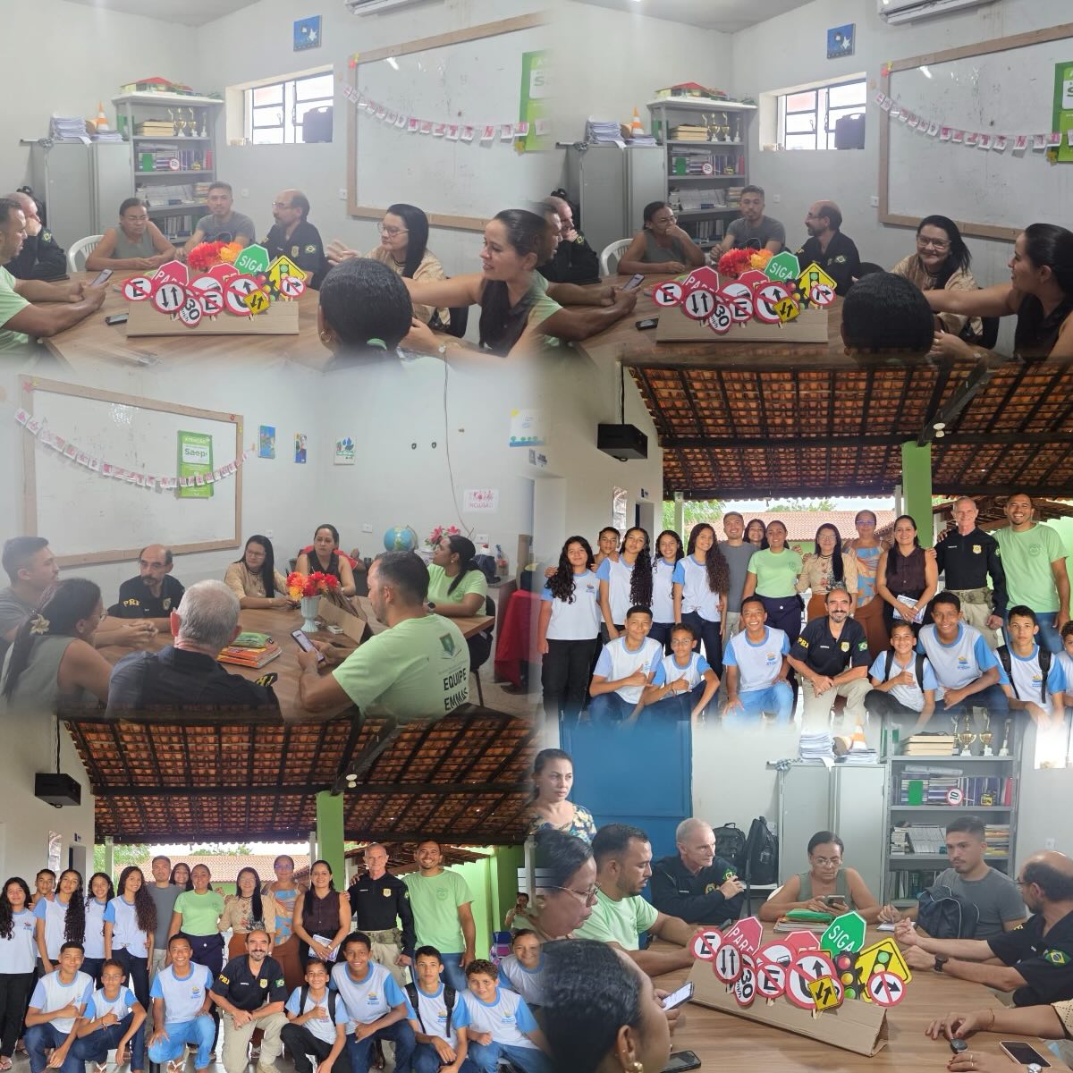 Escolas de Nossa Senhora de Nazaré participam de ações do Projeto EDUCAR PRF | Divulgação/Prefeitura de Nossa Senhora de Nazaré