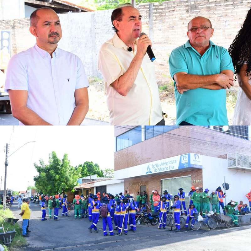 Floriano lança projeto “Nosso Bairro é Limpeza” com mutirão em toda a cidade - Foto: Prefeitura de Floriano