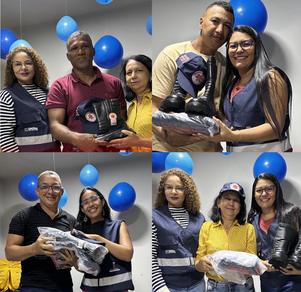 Prefeitura de Regeneração entrega novos fardamentos para profissionais da saúde - Foto: Prefeitura de Regeneração