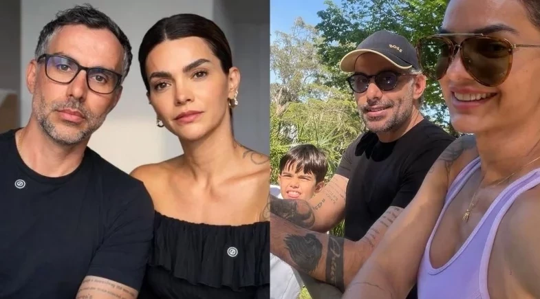 Mico Freitas curte passeio ao lado de Kelly Key e o filho após AVC