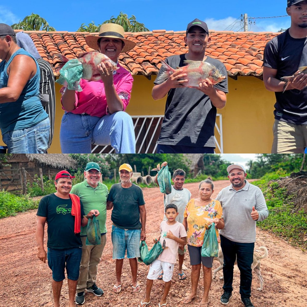 Entrega de peixes e cestas básicas beneficia famílias atendidas pelo CRAS em São Pedro do Piauí | Divulgação/Ascom