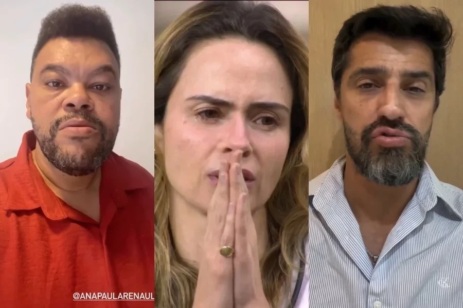 Rivais no BBB 26, Alberto Cowboy e Babu lamentam morte do pai de Ana Paula Renault