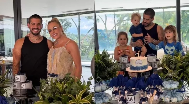 Poliana Rocha diz que Zé Felipe quis 'só um bolinho' em 1º aniversário após separação
