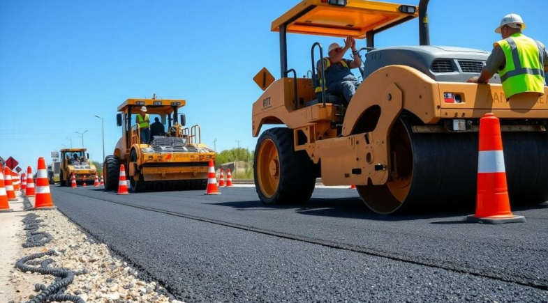 Prefeito Márcio Moura vistoria obras de pavimentação em Simplício Mendes