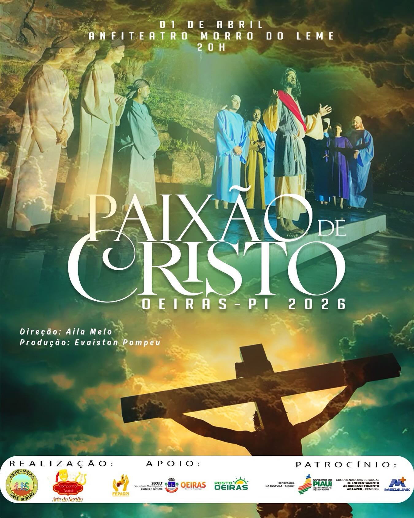 Associação Arte Sertão apresenta Paixão de Cristo na quarta (1) em Oeiras - Imagem 1