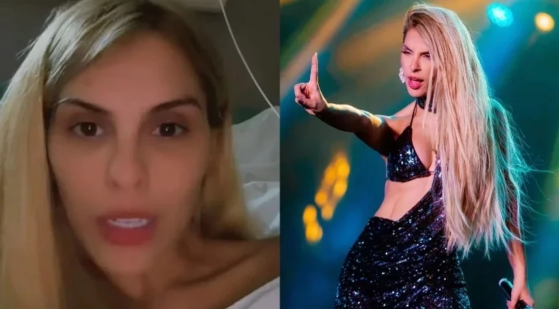 Cantora da Calcinha Preta é internada às pressas e falta em show no Piauí