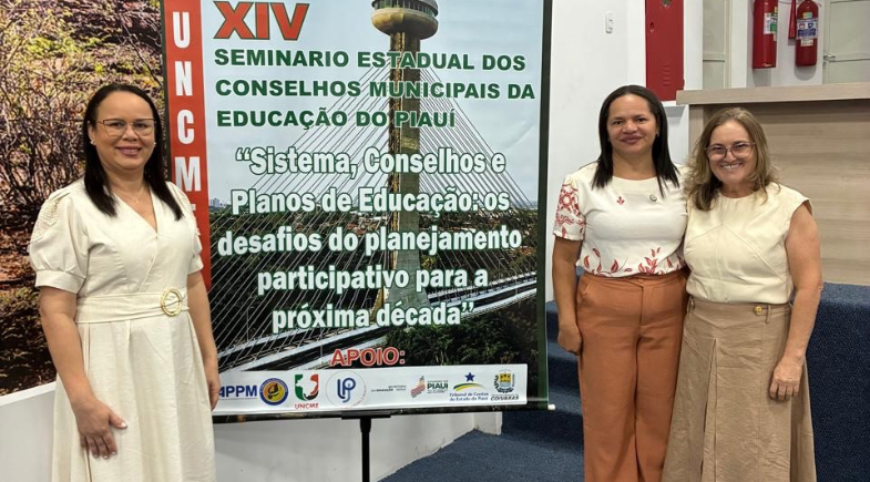 Educação de Caxingó marca presença em seminário estadual da UNCME