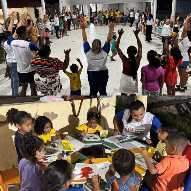 Regeneração realiza ação voltada ao desenvolvimento infantil em comunidade quilombola - Divulgação/ASCOM