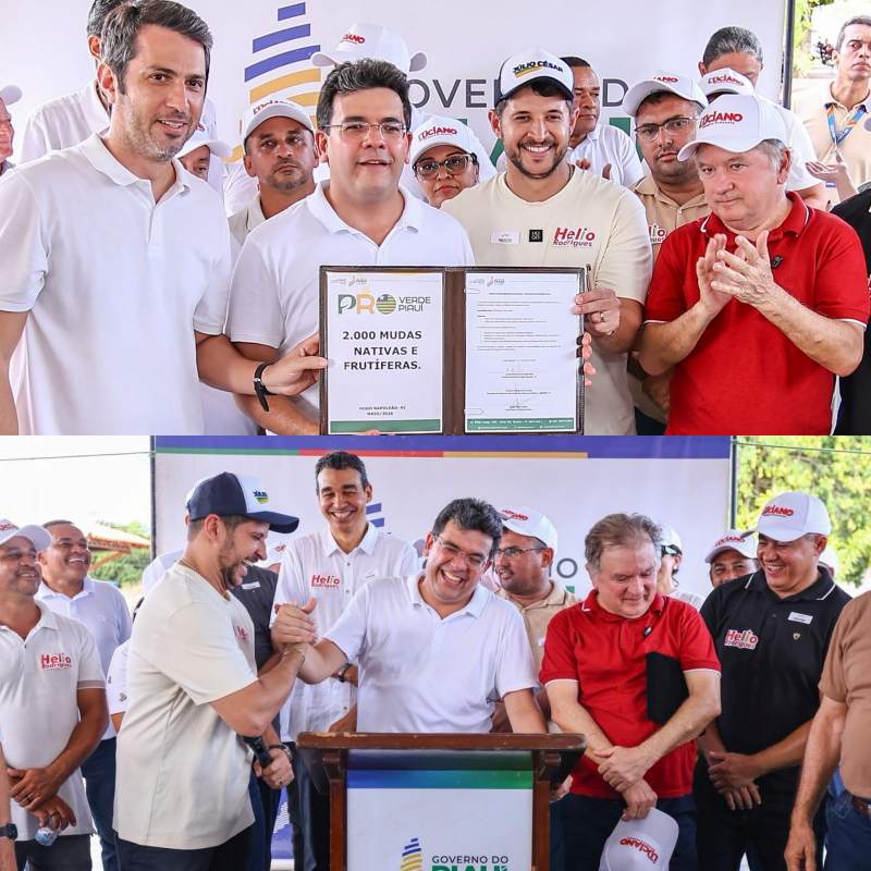 Rafael Fonteles inaugura obras de pavimentação em Hugo Napoleão - Foto: Geirlys Silva Rafael Fonteles inaugura obras de pavimentação em Hugo Napoleão - Foto: Geirlys Silva 
