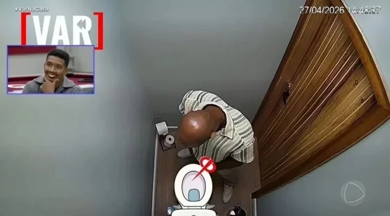 VAR da 'Casa do Patrão' mostra participante urinando fora do vaso; veja vídeo!