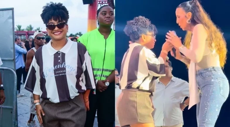 Tia Milena sobe no palco em show de Ivete Sangalo e é ovacionada pelo público; Assista!