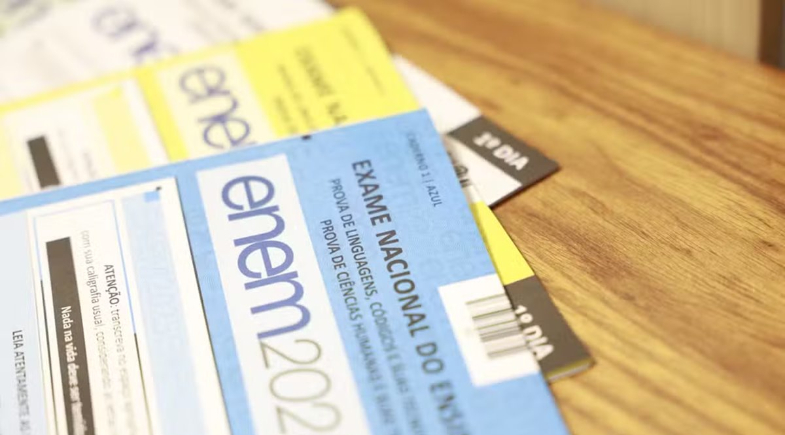 Cadernos de provas do Enem | Divulgação/MEC