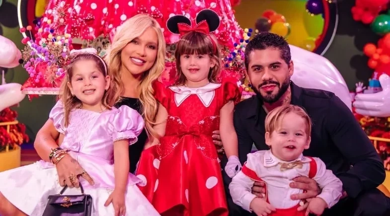 Virginia Fonseca e Zé Felipe se reencontram no aniversário de Maria Alice 