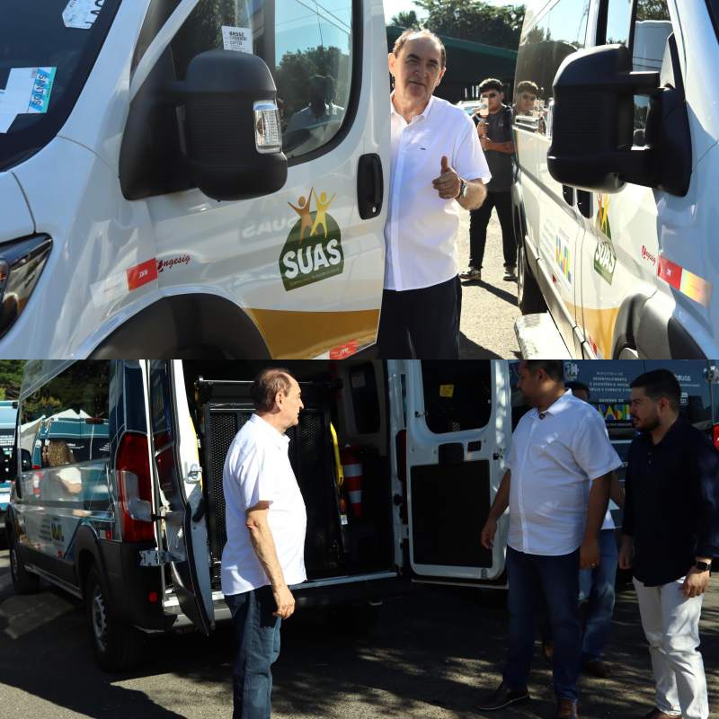 Floriano recebe van do MobSuas - Divulgação/ASCOMFloriano recebe van do MobSuas - Divulgação/ASCOM