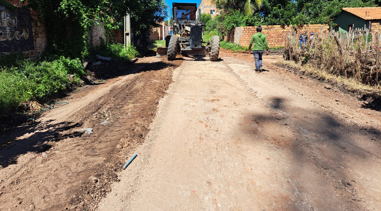 Prefeitura de São João do Arraial inicia 7 mil m² de calçamento na zona urbana