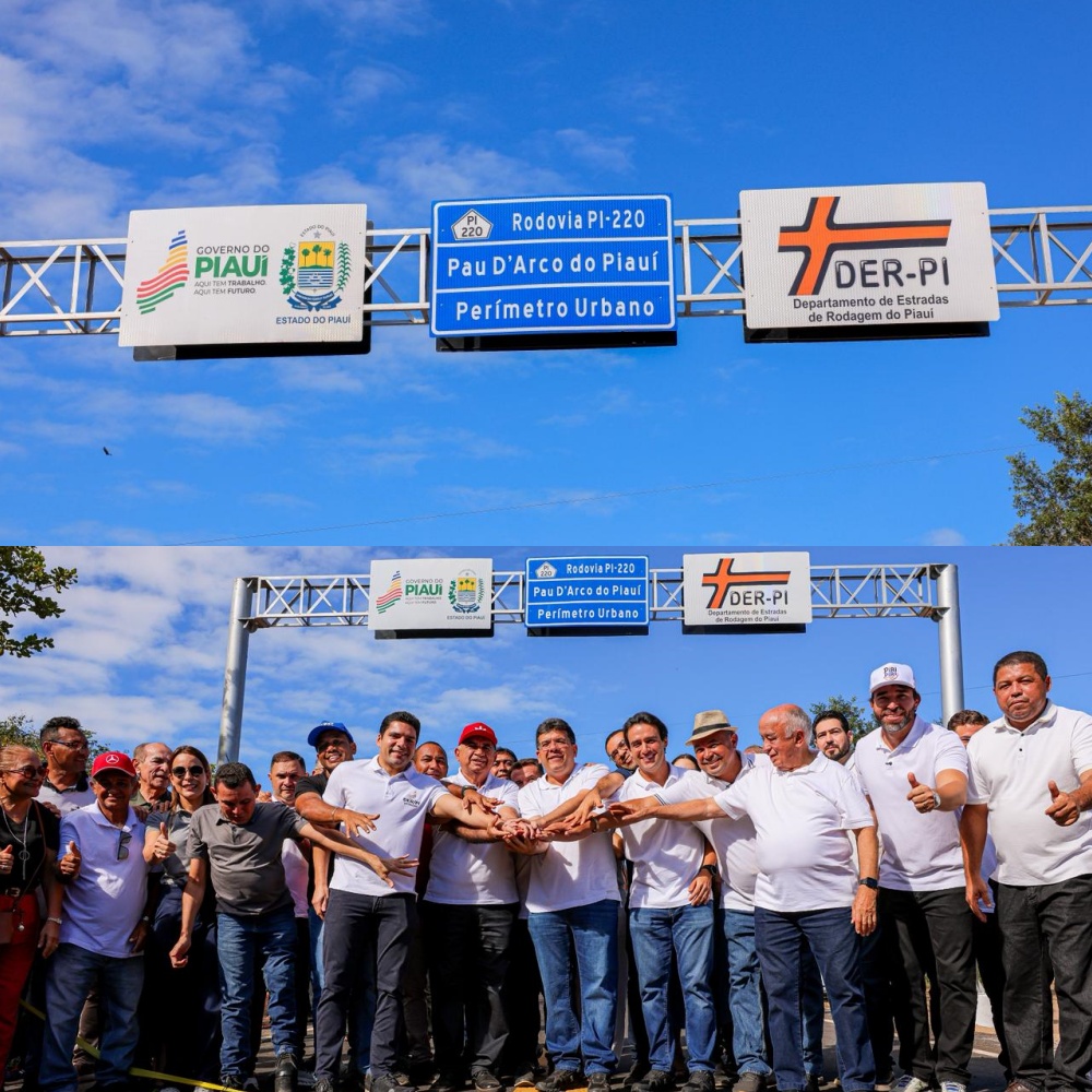 Prefeito Milton Passos e Rafael Fonteles inauguram PI-220 em Pau D’Arco do Piauí - Imagem 2