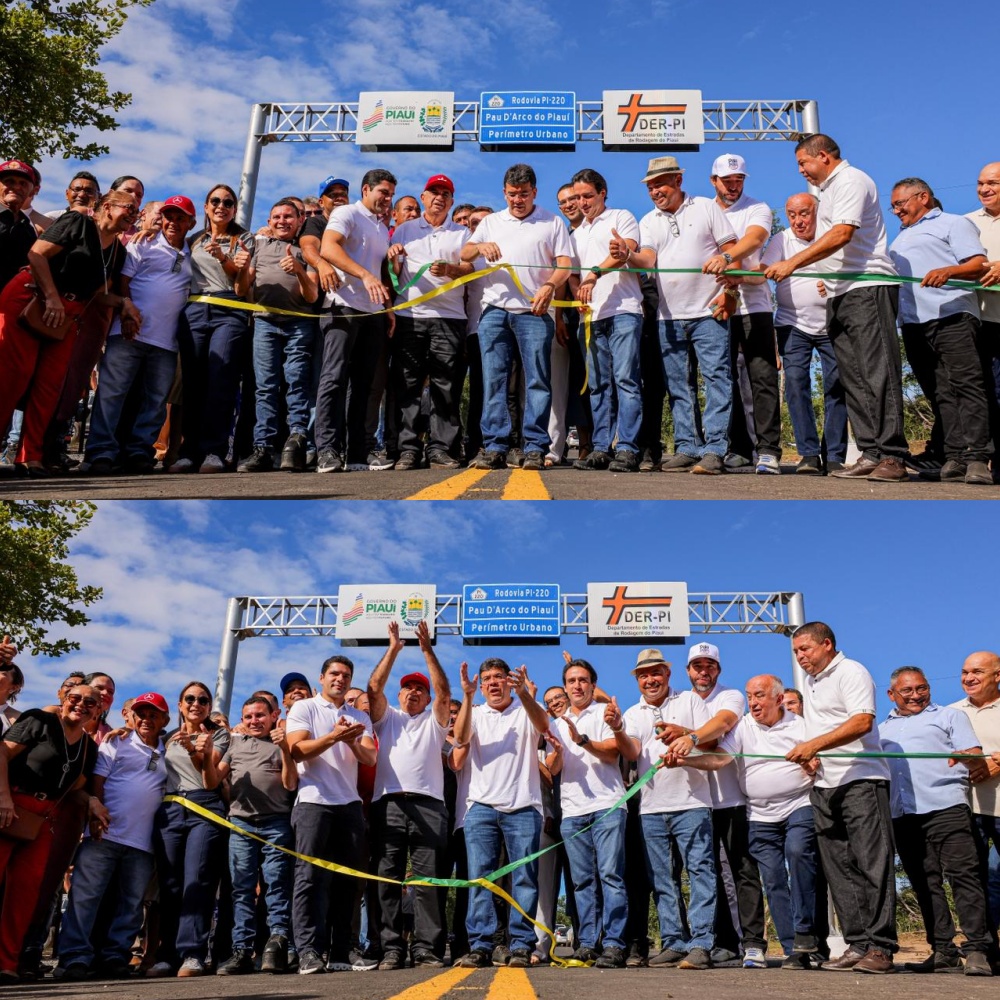 Prefeito Milton Passos e Rafael Fonteles inauguram PI-220 em Pau D’Arco do Piauí - Imagem 1