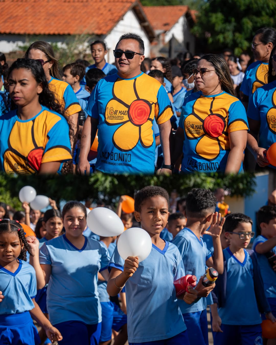 Prefeitura de Tanque do Piauí realiza caminhada em alusão à campanha Maio Laranja - Divulgação/ASCOM