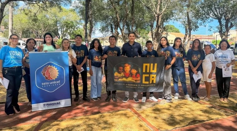 Prefeitura de Parnaíba realiza atividade do NUCA e reforça protagonismo juvenil pelo Selo UNICEF