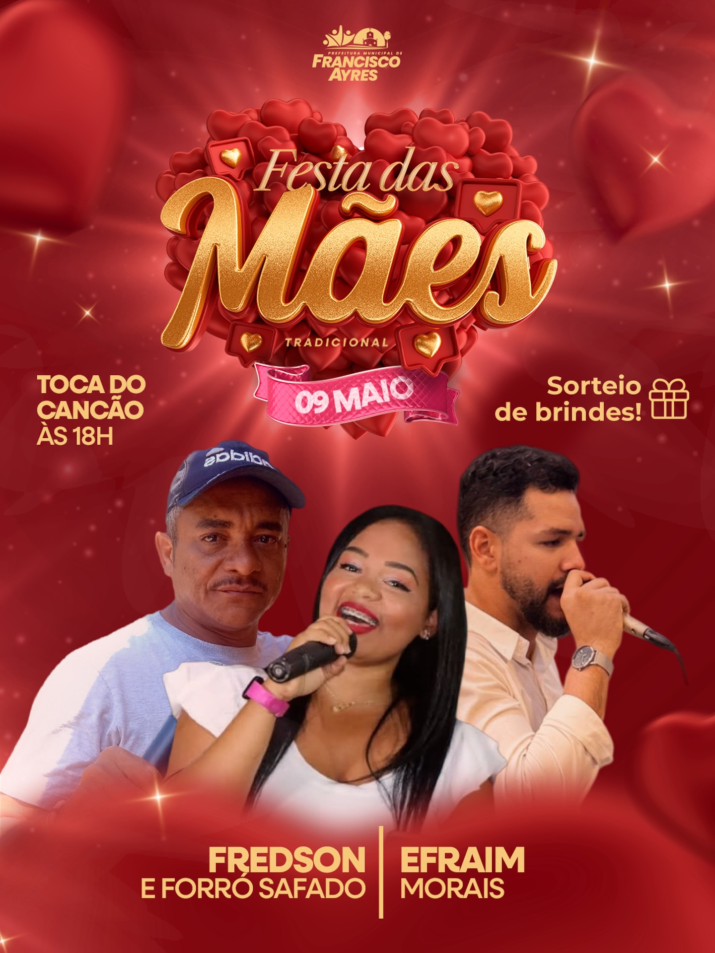Prefeitura de Francisco Ayres realizará tradicional Festa das Mães com shows e sorteio de brindes - Foto: Prefeitura de Francisco Ayres 