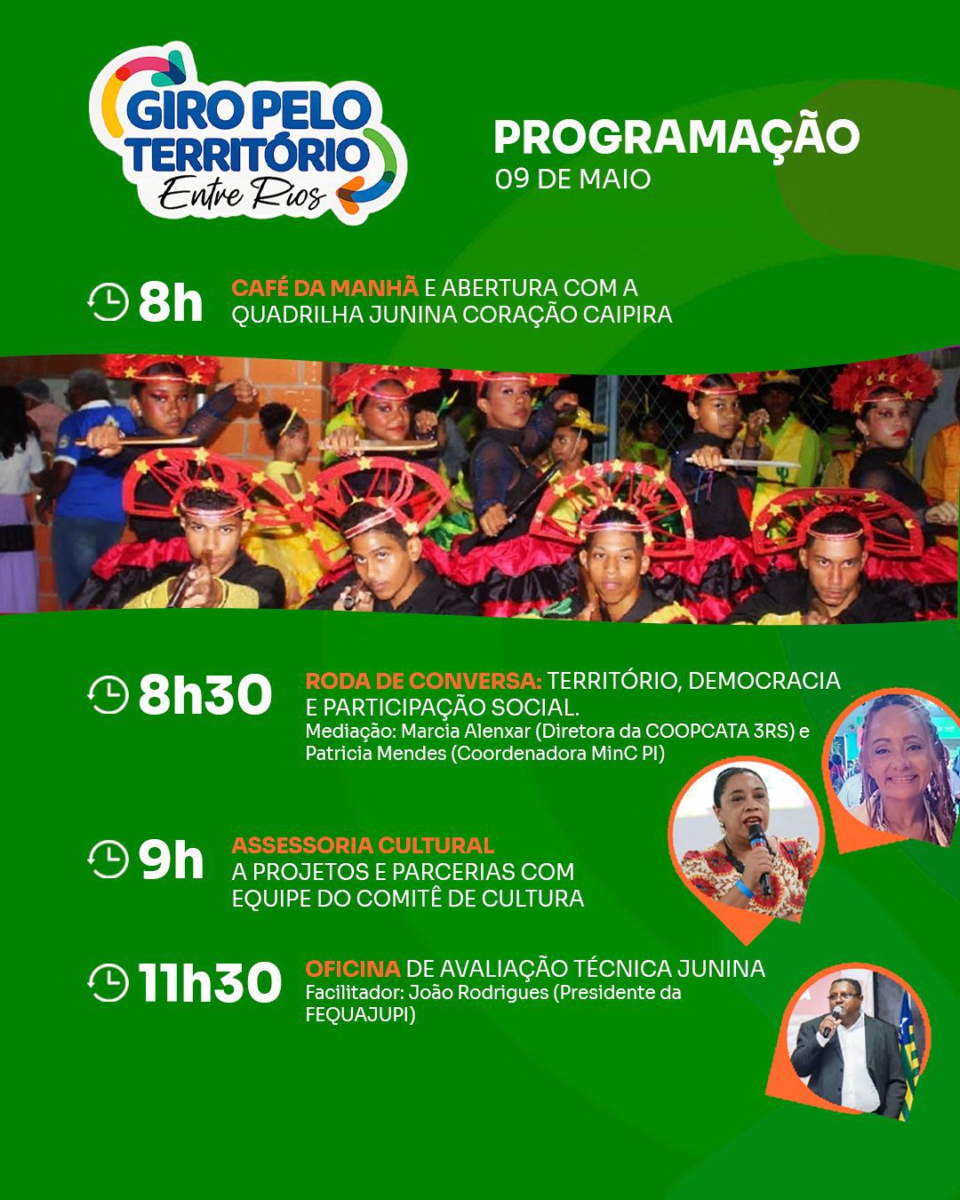 Nazária promove evento “Gitro pelo Território Entre Rios” com programação cultural - Divulgação/ASCOM