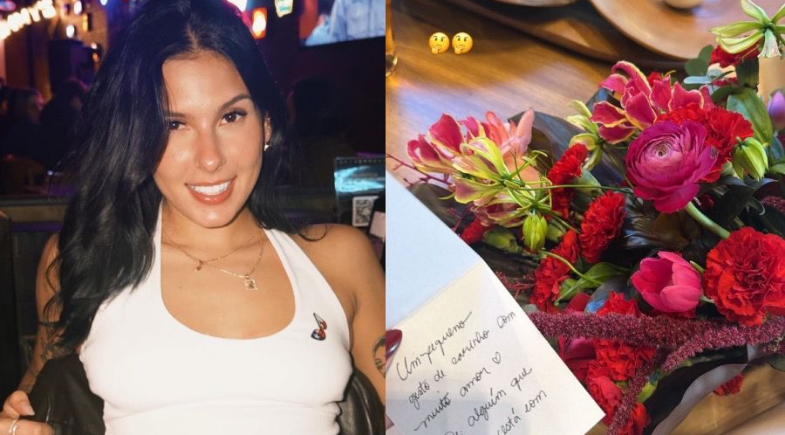 Ana Castela recebe buquê de flores misterioso no Dia dos Namorados
