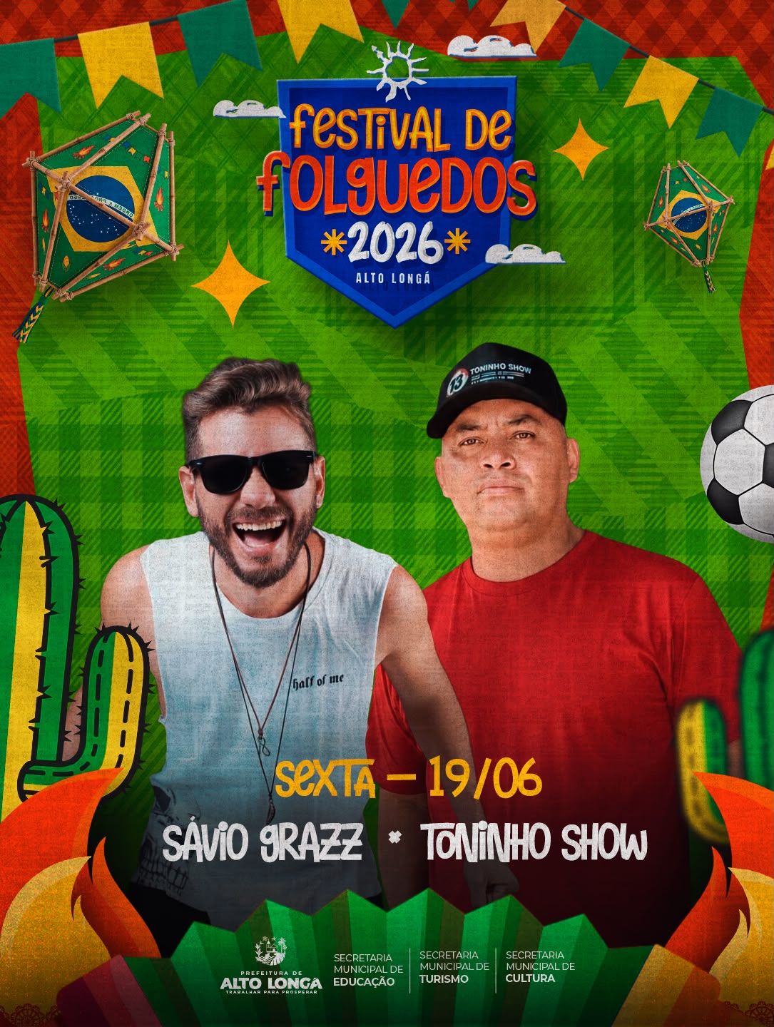 Programação do Festival de Folguedos 2026 - Divulgação/ASCOM