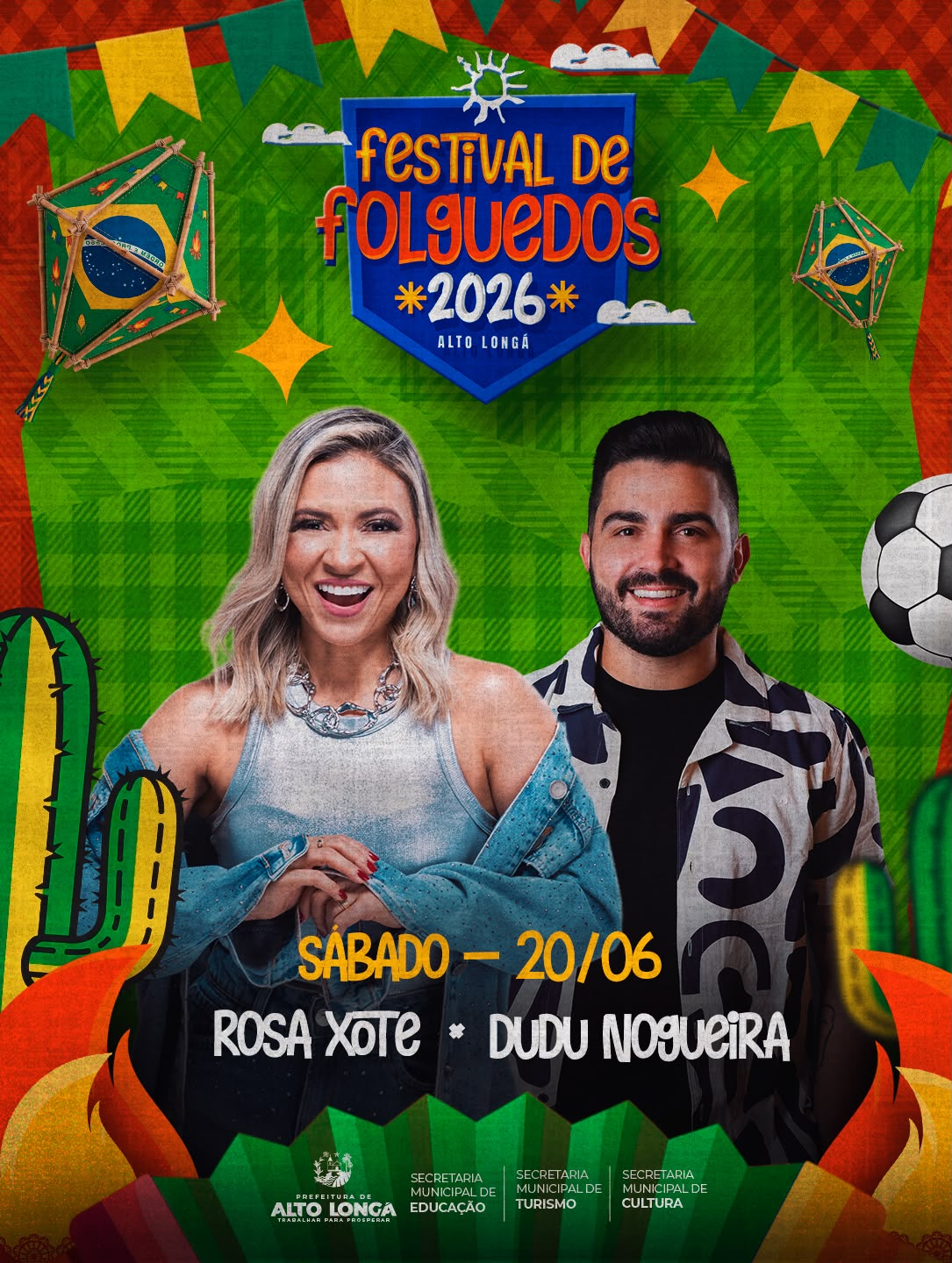 Programação do Festival de Folguedos 2026 - Divulgação/ASCOMProgramação do Festival de Folguedos 2026 - Divulgação/ASCOM