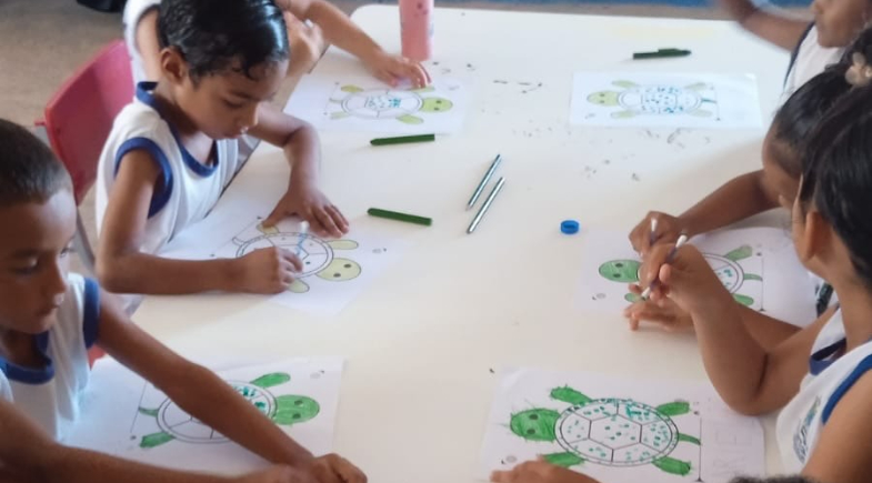Parnaíba promove ação educativa sobre preservação das tartarugas marinhas com alunos da rede municipal