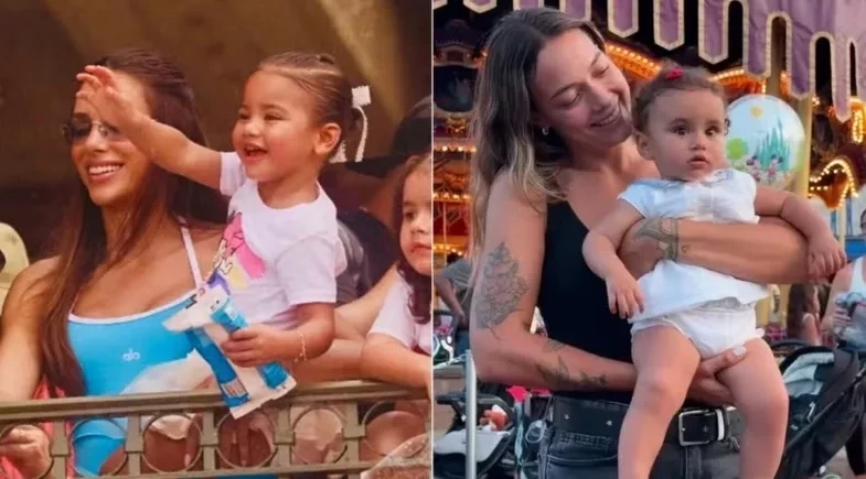 Ex e atual de Neymar curtem Disney juntas antes de possível estreia na Copa