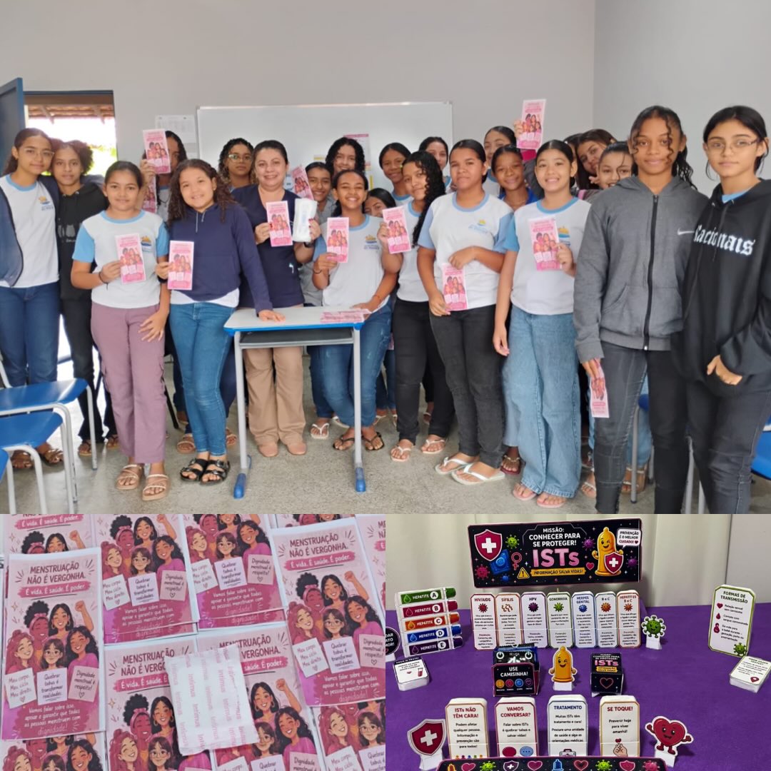 Ação educativa sobre ISTs e Dignidade Menstrual promove conscientização em escola de Nossa Senhora de Nazaré - Imagem 1
