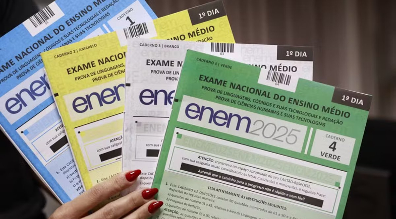Cadernos de provas do Enem | Divulgação/MEC