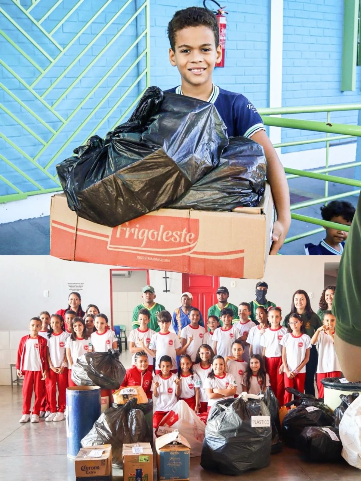Arrecadação de mais de uma tonelada de recicláveis nas escolas - Foto: Prefeitura de FlorianoArrecadação de mais de uma tonelada de recicláveis nas escolas - Foto: Prefeitura de Floriano