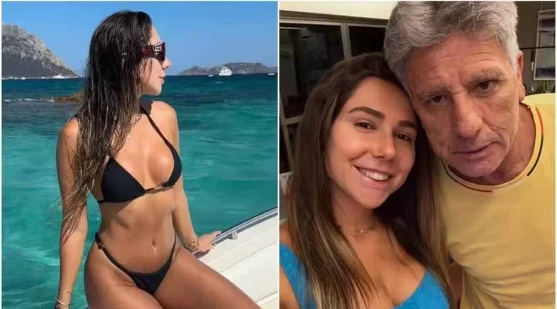 Filha de Renato Gaúcho exibe corpão durante passeio de lancha; fotos!