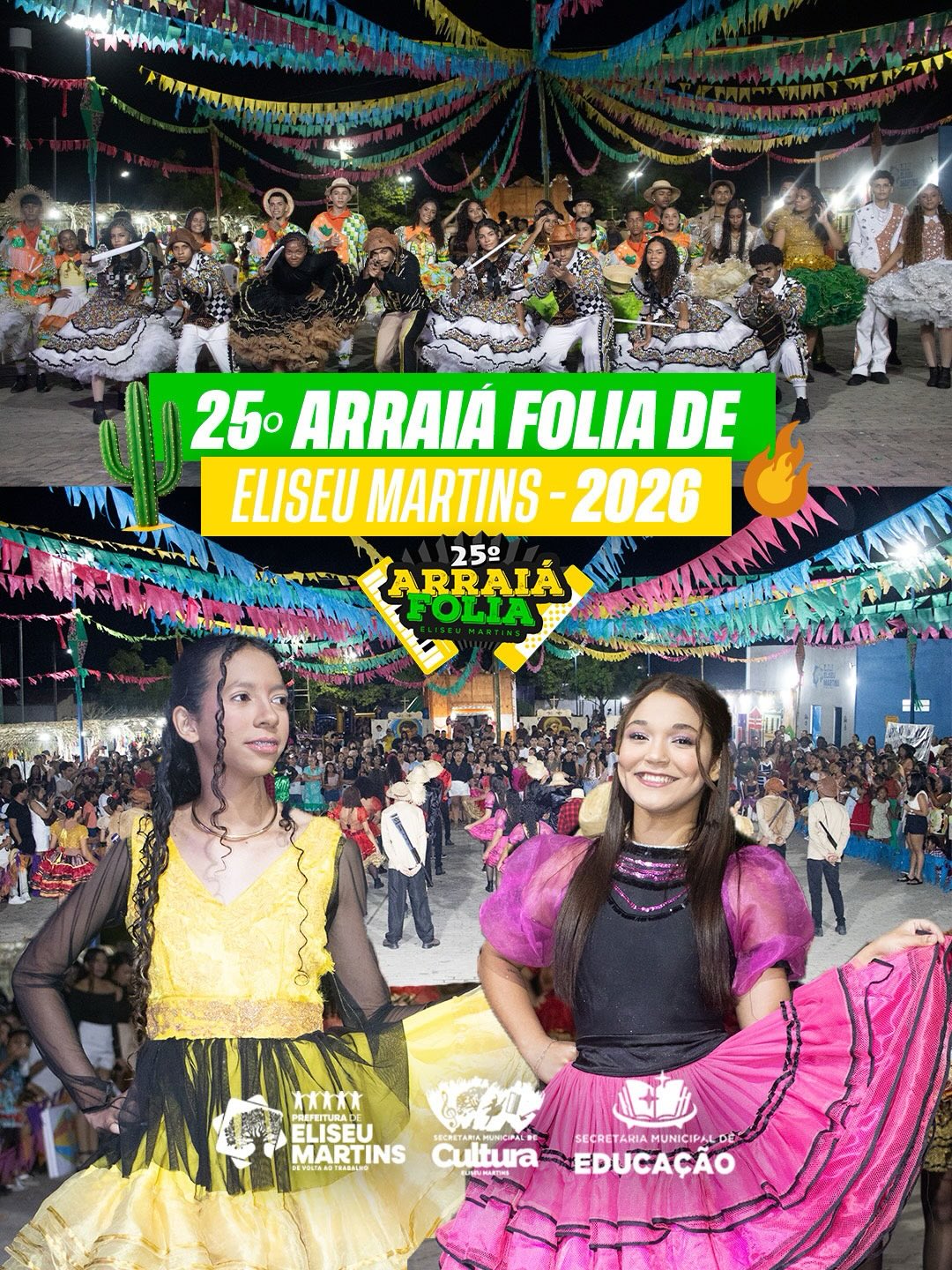 25º Arraiá Folia em Eliseu Martins - Foto: Prefeitura de Eliseu Martins