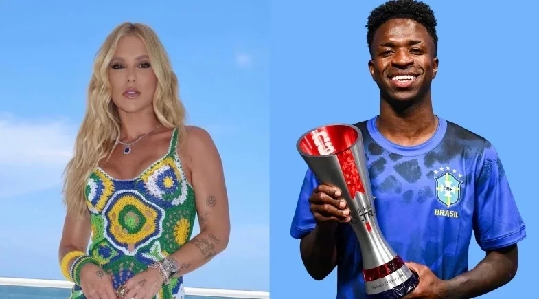 Virginia reage a suposta dedicação de gol de Vini Jr e agita a web