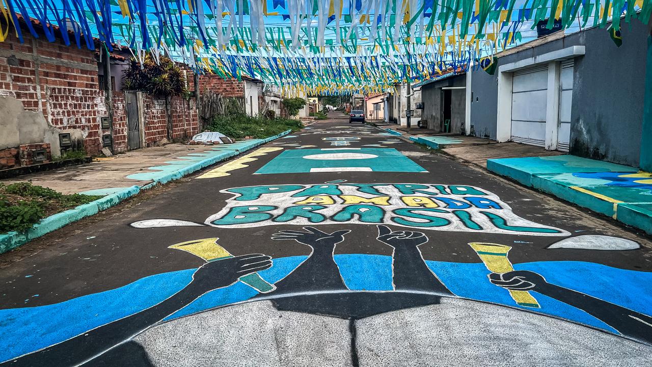 Rua José de Carvalho Ramos é a grande campeã do concurso “Minha Rua na Copa” - Divulgação/ASCOM