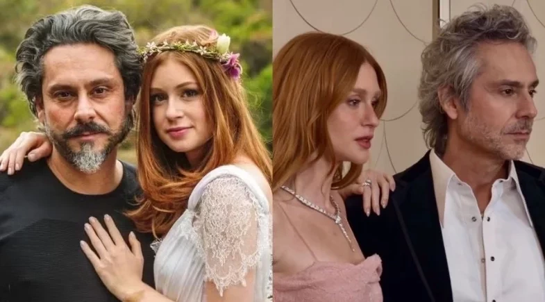 Marina Ruy Barbosa e Alexandre Nero surgem juntinhos durante evento em SP