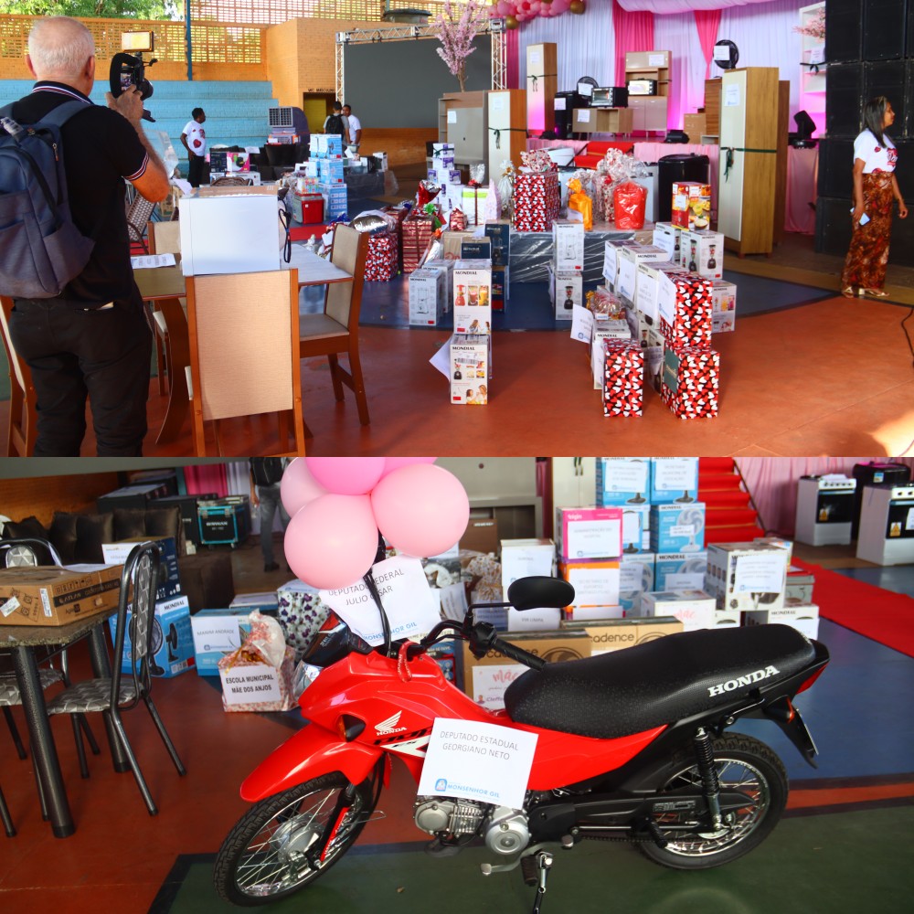 Monsenhor Gil celebra as mães com grande festa, homenagens e sorteio de moto zero quilômetro | Divulgação/Ascom